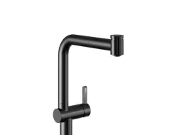 KWC BEVO E Lever mixer - kitchen Industrial Black