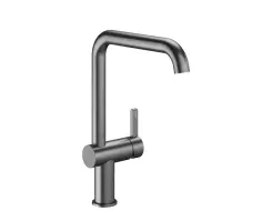 KWC BEVO E Lever mixer - kitchen Brushed Graphite