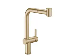 KWC BEVO E Lever mixer - kitchen Brushed Copper