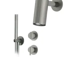 AMA Shiva Set Wall shower head, 3 cache’ aerators  Support  Mixer, diverter  Hand shower and flexible hose, Stainless steel