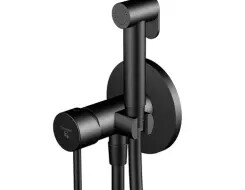 Steinberg Set concealed single lever mixer with bidet spray Black Matt