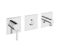 KWC Trim kit, with safety device DIN EN 1717 Lever mixer Tub Chrome