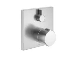 KWC AVA E Trim kit - Thermostatic mixer - Shower Steel