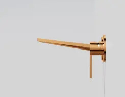 Steinberg 260 Single-lever washbasin wall mixer Rose Gold