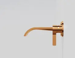 Steinberg 280 Single-lever washbasin wall mixer Rose Gold