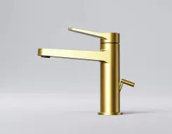 Series 340 single lever basin mixer Brushed Gold