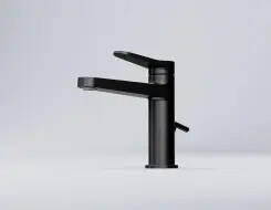 Series 340 single lever basin mixer Black matt