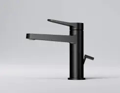 Series 340 single lever basin mixer Black matt