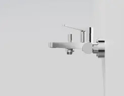 Series 340 exposed single lever mixer ½'' for bathtub