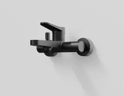 Series 340 exposed single lever mixer ½'' for bathtub Black Matt