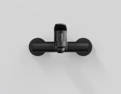 Series 340 exposed single lever mixer ½'' for bathtub Black Matt