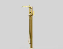 Series 340 Freestanding bath mixer Brushed Gold