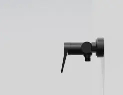 Series 340 exposed single lever mixer ½'' for shower with ceramic cartridge Black Matt