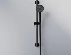 Steinberg 340 Bεργα - Τηλέφωνο 3 ροών - Σπιραλ - Shower Set Black Matt