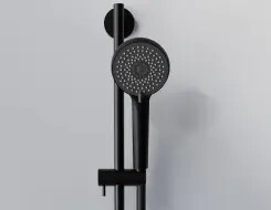 Steinberg 340 Bεργα - Τηλέφωνο 3 ροών - Σπιραλ - Shower Set Black Matt