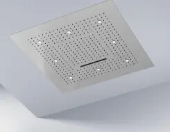 Κεφαλή Nτους Οροφής Sensual Rain 3 ροών με φωτισμό LED  80x80cm