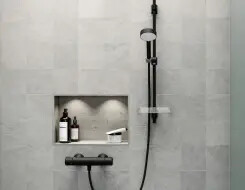 HANSA BASIC JET  Shower set Black Matt