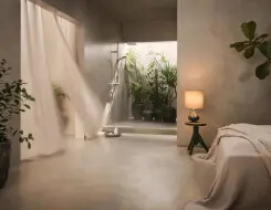 HANSA AURELIA Shower system Brushed steel