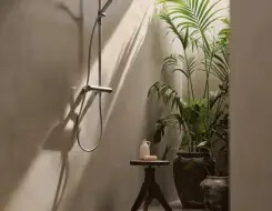 HANSA AURELIA Shower system Brushed steel