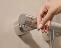 HANSA AURELIA Shower system Brushed steel