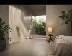 HANSA AURELIA Θερμοστατική Στήλη Ντούς Brushed bronze