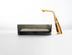 Steinberg 489 Επικαθήμενος Ορθογώνιος Νιπτήρας made of Polyresin