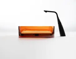 Steinberg Series 489 Countertop washbasin rectangular made of Polyresin