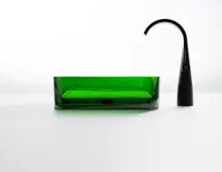 Steinberg Series 489 Countertop washbasin rectangular made of Polyresin