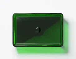 Steinberg Series 489 Countertop washbasin rectangular made of Polyresin