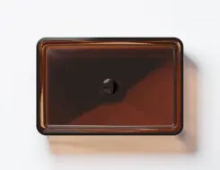 Steinberg Series 489 Countertop washbasin rectangular made of Polyresin