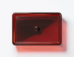 Steinberg 489 Επικαθήμενος Ορθογώνιος Νιπτήρας made of Polyresin