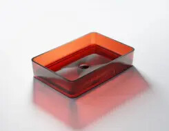 Steinberg 489 Επικαθήμενος Ορθογώνιος Νιπτήρας made of Polyresin