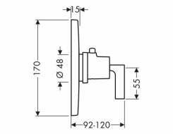 AXOR CITTERIO ΕΝΤΟΙΧΙΖΟΜΕΝΟΣ ΘΕΡΜΟΣΤΑΤΗΣ