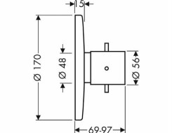 AXOR STARCK ENTOIXIZOMENH ΘΕΡΜΟΣΤΑΤΙΚΗ 