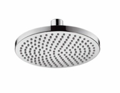 Croma 160 Plate Overhead Shower with swivel joint DN15