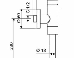 Φλουσόμετρο SCHELL urinal flush valve SCHELLOMAT BASIC