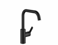 KWC Μπαταρία Κουζίνας LUNA E ψηλή Black Matt