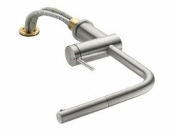 KWC Μπαταρία Κουζίνας LIVELLO για τοποθέτηση μπροστά σε παράθυρο, με αποσπώμενο ντουσάκι  Stainless Steel