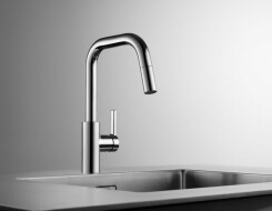 KWC Μπαταρία Κουζίνας LUNA E ψηλή με αποσπώμενο ντουσάκι