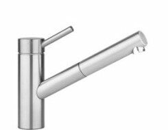 KWC Μπαταρία Κουζίνας INOX με αποσπώμενο ντουσάκι Stainless Steel