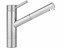 KWC Μπαταρία Κουζίνας INOX με αποσπώμενο ντουσάκι Stainless Steel