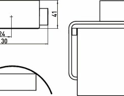 Emco loft Χαρτοθήκη με κάλυμμα Emco-steel