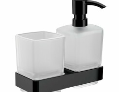 Emco loft Ποτηροθήκη και dispenser Black