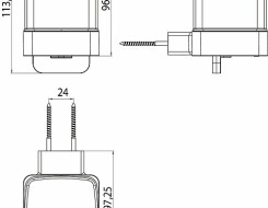 Emco loft dispenser υγρού σαπουνιού Black