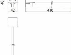 Emco loft πετσετοκρεμάστρα με μονό μπράτσο 410mm 