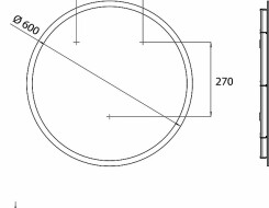 Emco pure+ Καθρέπτης LED Ø 600mm