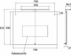 Emco mee Καθρέπτης LED 790 x 590 mm