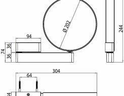 Emco prime μεγενθυντικός καθρέπτης καλλωπισμού x3 και x7 