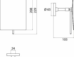 Emco pure Μεγενθυντικός καθρέπτης καλλωπισμού x3, με δυνατότητα ρύθμισης ύψους Ø 202mm