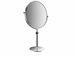 Emco pure Επιτραπέζιος μεγενθυντικός καθρέπτης καλλωπισμού x3, με δυνατότητα ρύθμισης ύψους, Ø 229mm